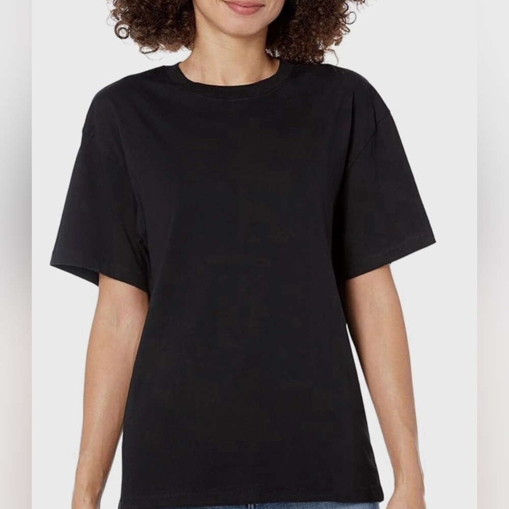 T Shirts Unisex, PACK OF 3, Short Sleeve, Casual, Black, Size M